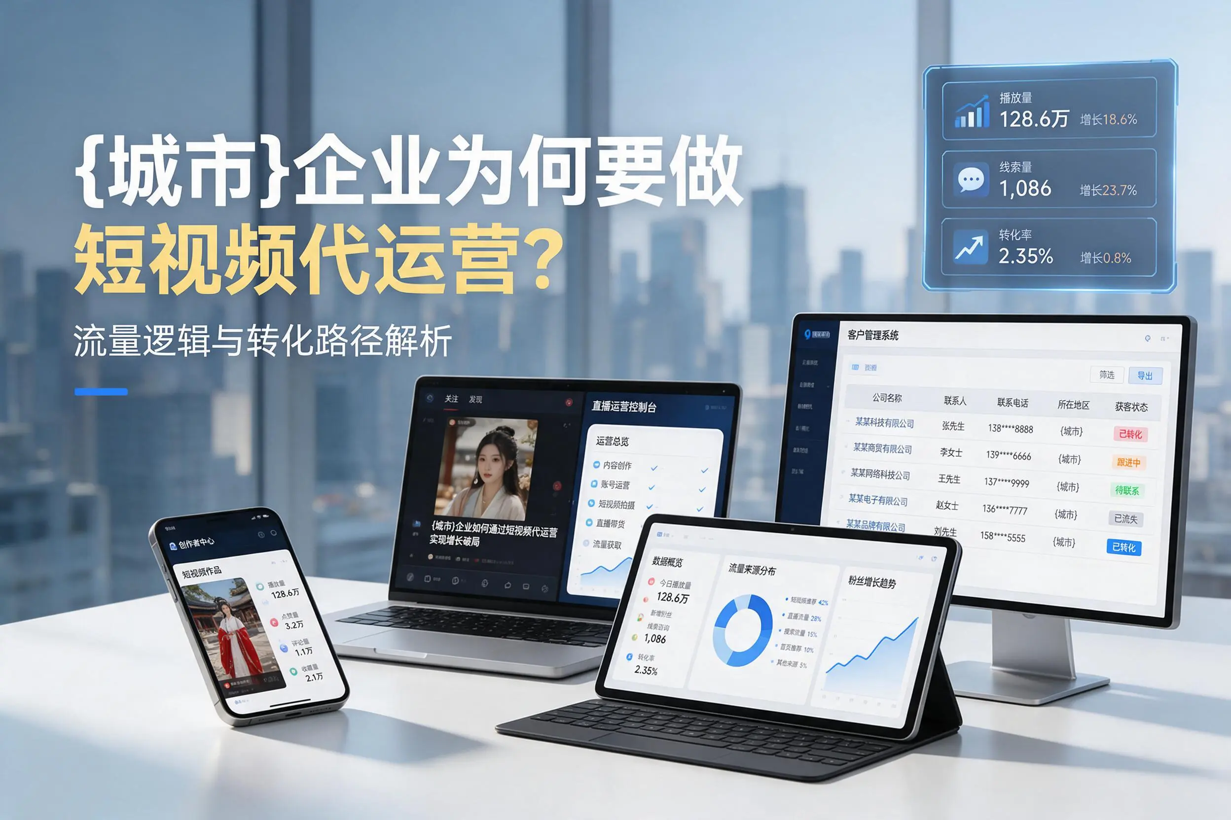 衡水企业为何要做短视频代运营？流量逻辑与转化路径解析