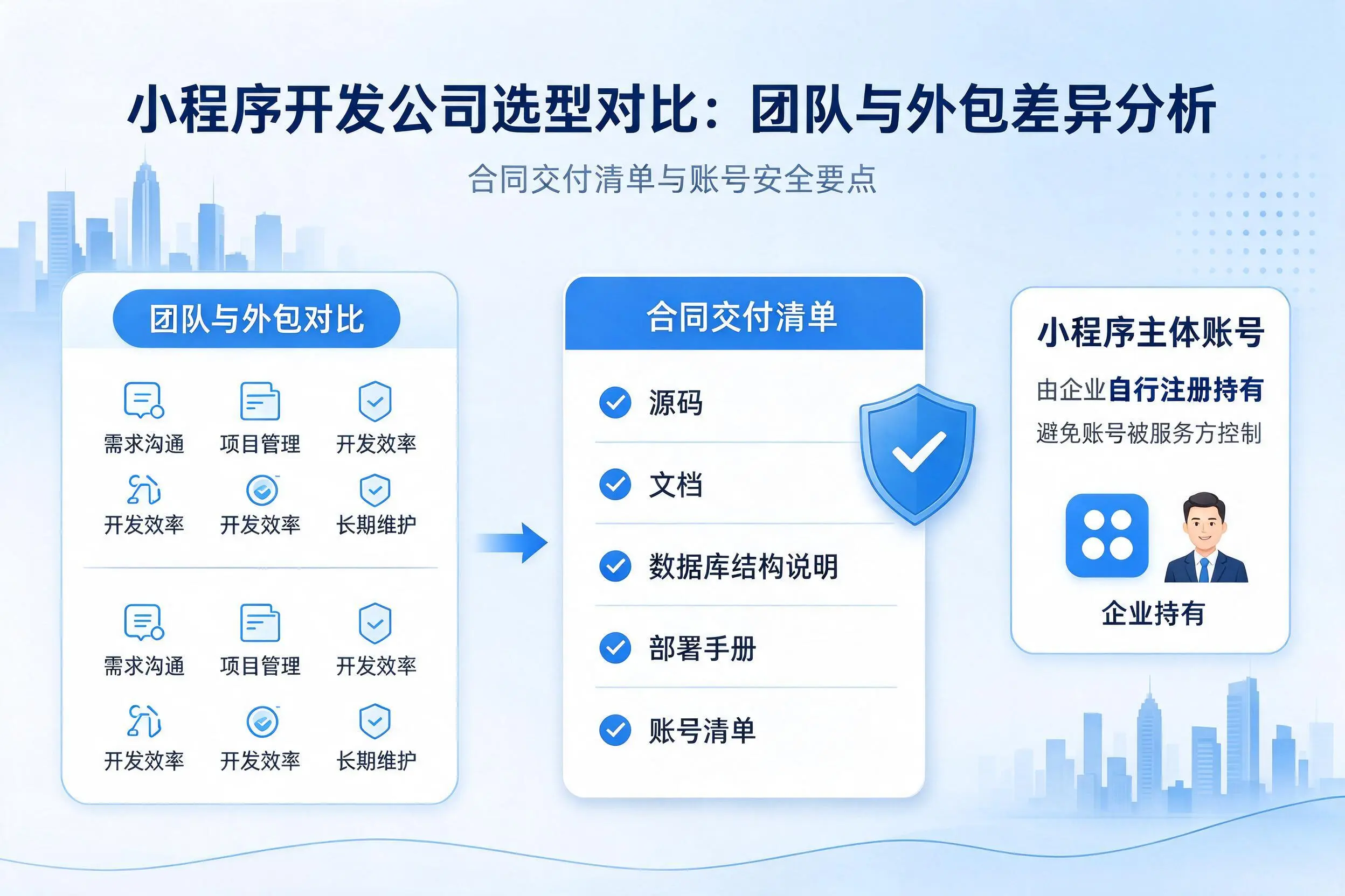 衡水小程序开发公司选型对比:团队与外包差异分析