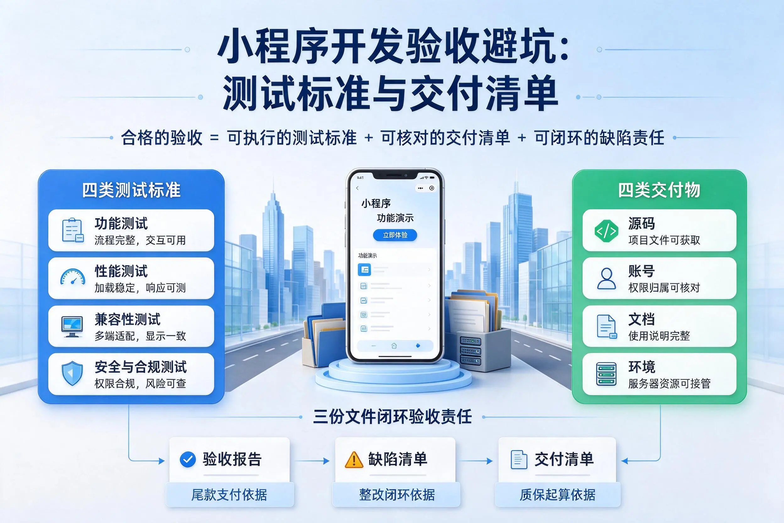 衡水小程序开发验收避坑：测试标准与交付清单