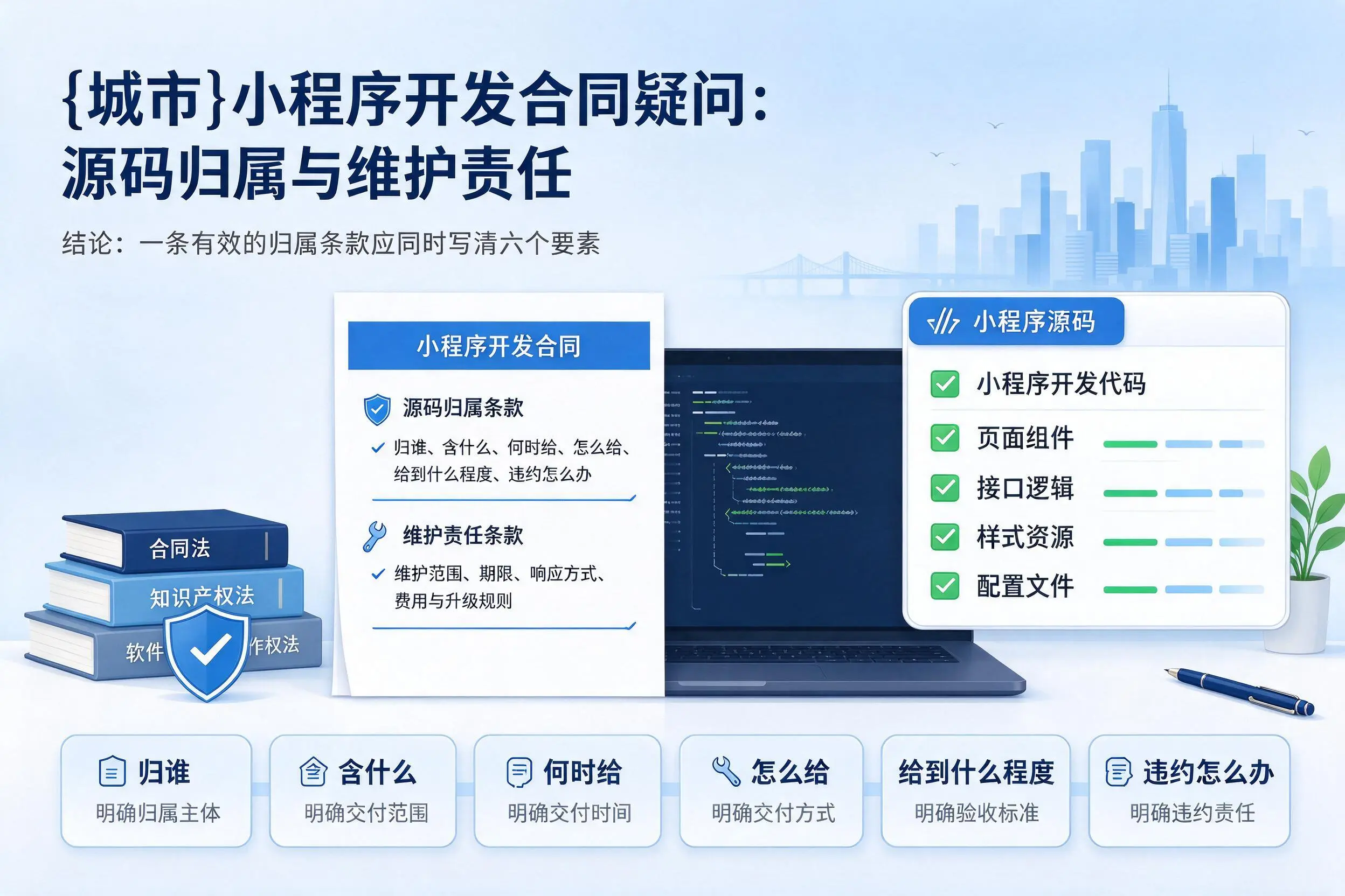 衡水小程序开发合同疑问：源码归属与维护责任