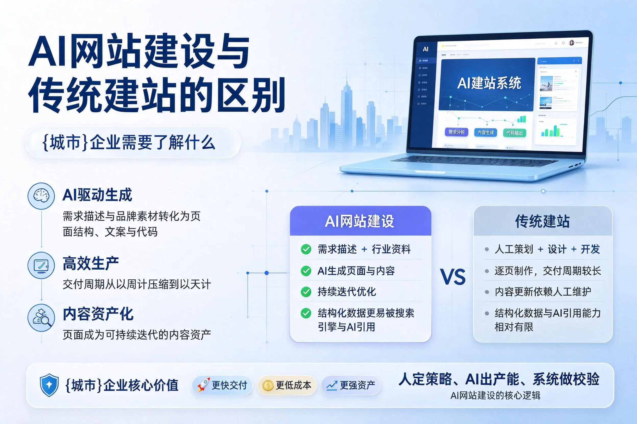 AI网站建设与传统建站的区别，衡水企业需要了解什么