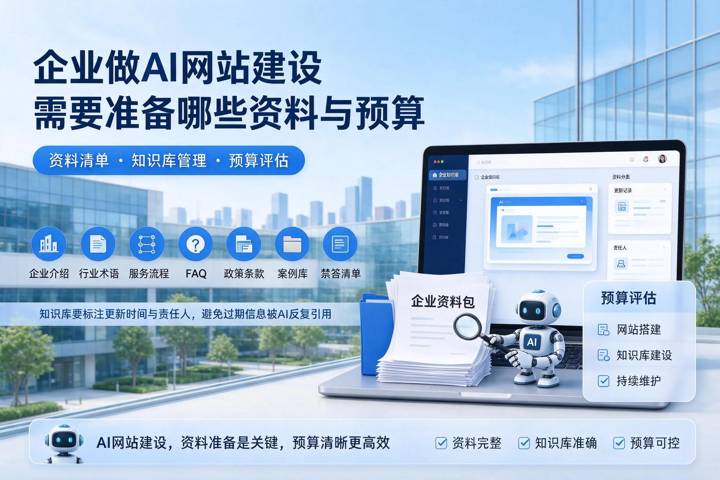 衡水企业做AI网站建设需要准备哪些资料与预算