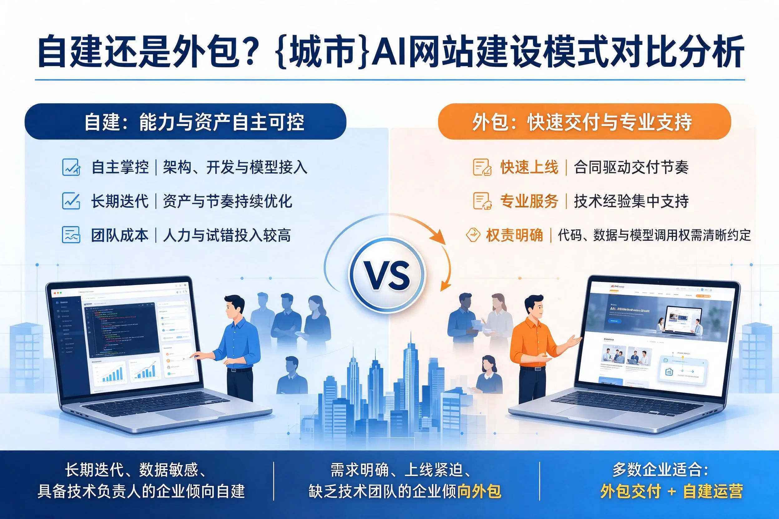 自建还是外包？衡水AI网站建设模式对比分析