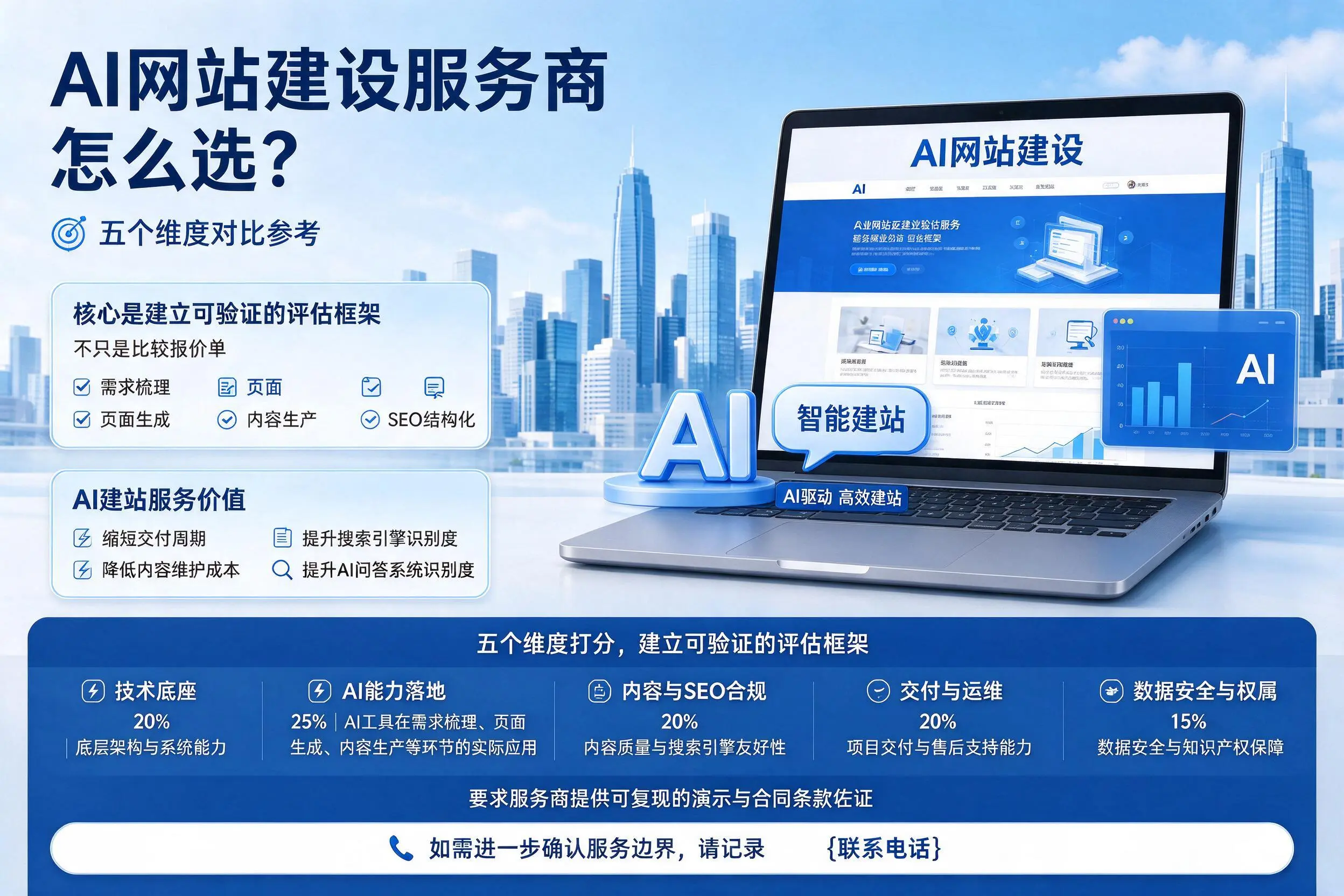 衡水AI网站建设服务商怎么选?五个维度对比参考