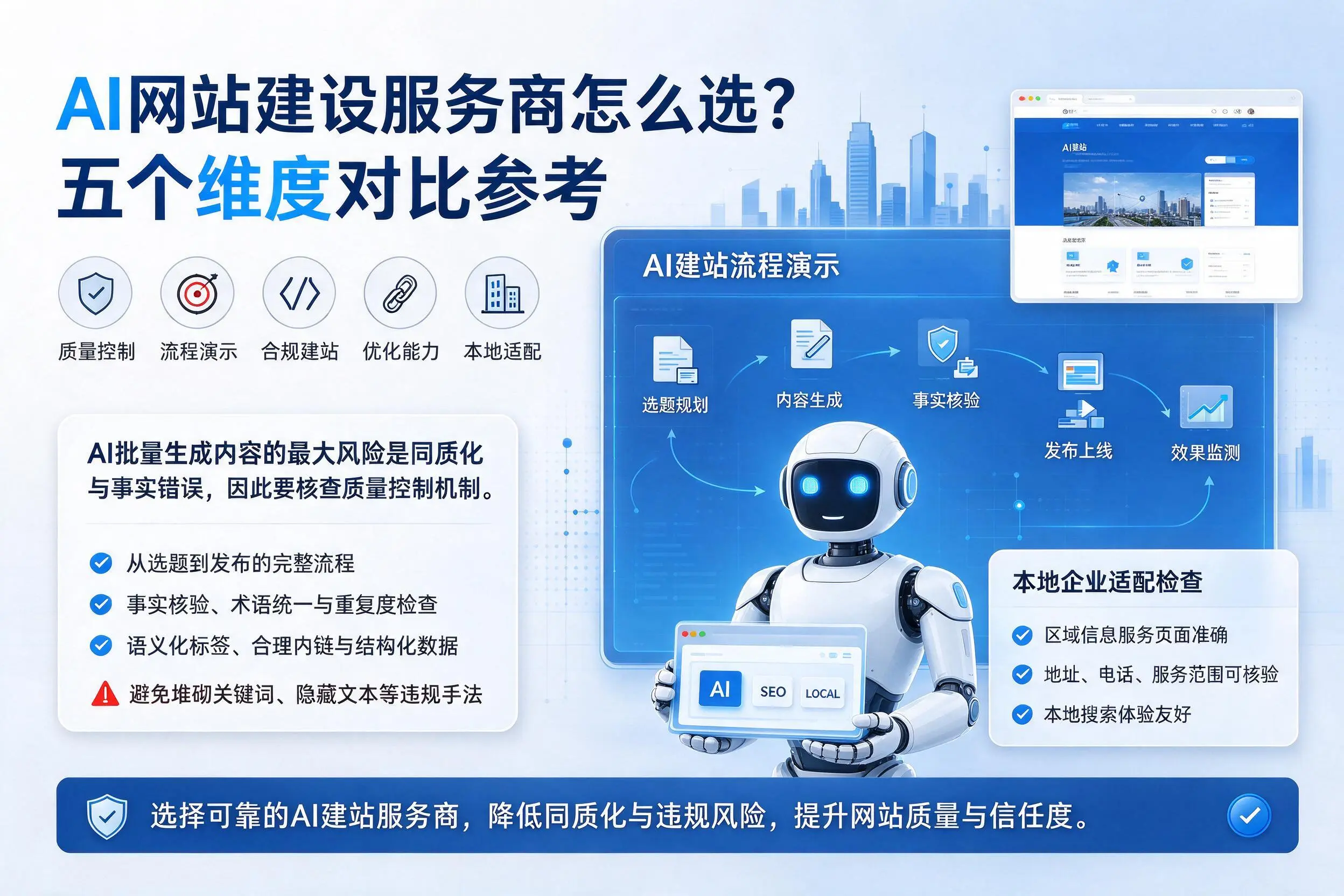 衡水AI网站建设服务商怎么选?五个维度对比参考